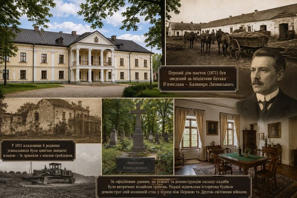 Цікаві факти про садибу Липинських