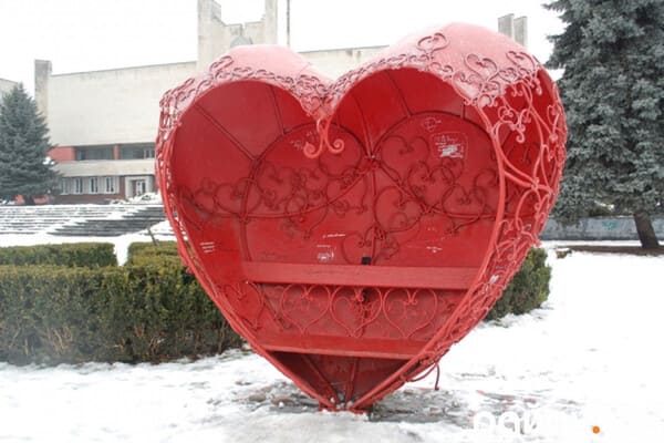 Серце закоханих в луцьку