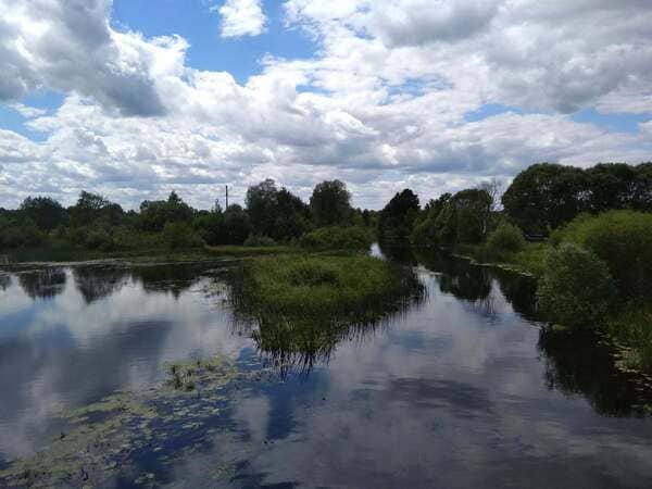 Центральний пляж та річка Вижівка